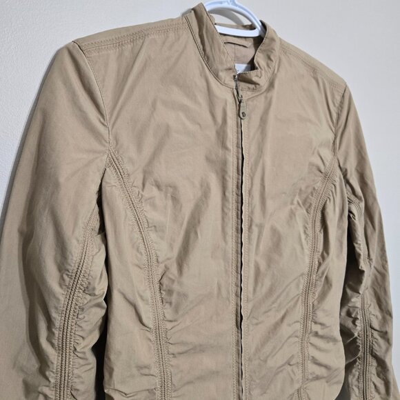 Women's A/X Armani Exchange Cotton Beige Sport Full Zip Blazer Jacket in size S - Picture 4 of 15